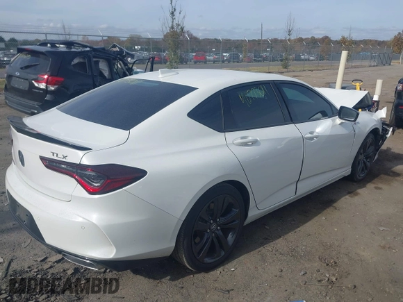 2021 Acura TLX w/A-Spec Package with VIN 19UUB5F58MA002009, listed as a IAAI auction lot 40770311 with 49,791 mi miles. Bid and sale history available at carsss.com. Image 4.