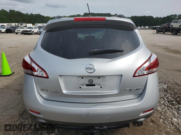 2013 Nissan Murano SV with VIN JN8AZ1MW3DW315865, listed as a Copart auction lot 58785425 with 118,112 mi miles and Salvage title. Bid and sale history available at DreamBid. Image 6.