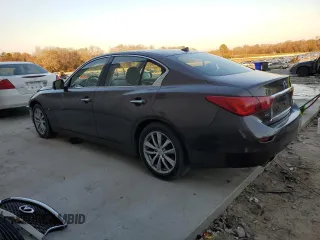 2014 Infiniti Q50 Premium with VIN JN1BV7AR8EM680510, listed as a Copart auction lot 43735965 with 193,304 mi miles and Salvage title. Bid and sale history available at DreamBid. Image 2.