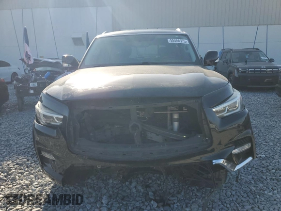 2018 Infiniti QX80 with VIN JN8AZ2NFXJ9664603, listed as a Copart auction lot 55458975 with 189,529 mi miles and Clean Title. Bid and sale history available at DreamBid. Image 5.