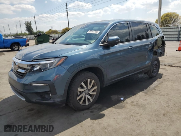 2022 Honda Pilot EX-L with VIN 5FNYF6H56NB009475, listed as a Copart auction lot 53142705 with 66,469 mi miles and Non repairable. Bid and sale history available at DreamBid. Image 1.