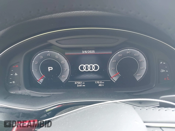 2020 Audi Q7 Premium with VIN WA1AXAF74LD011455, listed as a IAAI auction lot 41674599 with 37,561 mi miles. Bid and sale history available at carsss.com. Image 7.