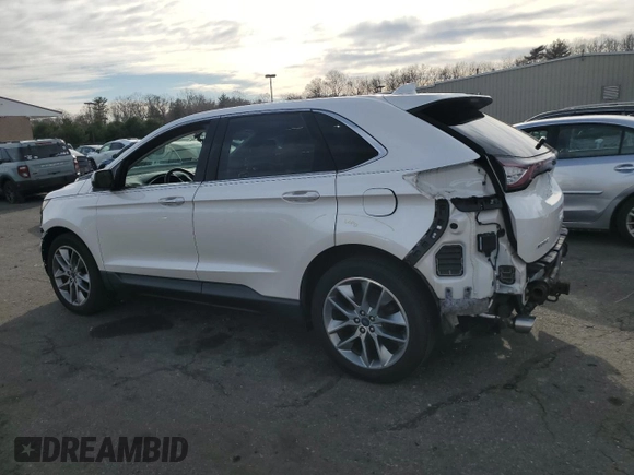 2015 Ford Edge Titanium with VIN 2FMTK4K8XFBB72573, listed as a Copart auction lot 48849375 with 80,998 mi miles and Salvage Title. Bid and sale history available at carsss.com. Image 2.
