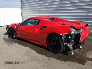 2018 Ferrari 488 z VIN ZFF80AMA1J0229687, wystawiony jako Copart lot #58090934 z przebiegiem Nie podano mil oraz Szkody całkowita. Historia ofert i sprzedaży dostępna na DreamBid. Obrazek 2.