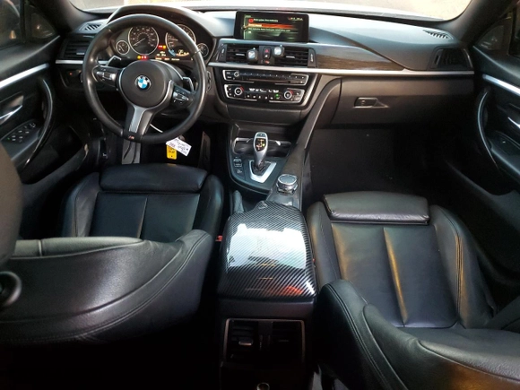 2017 BMW 4 Series 430i with VIN WBA4F7C34HG788828, listed as a Copart auction lot 43574815 with 106,934 mi miles and Salvage Title. Bid and sale history available at carsss.com. Image 8.