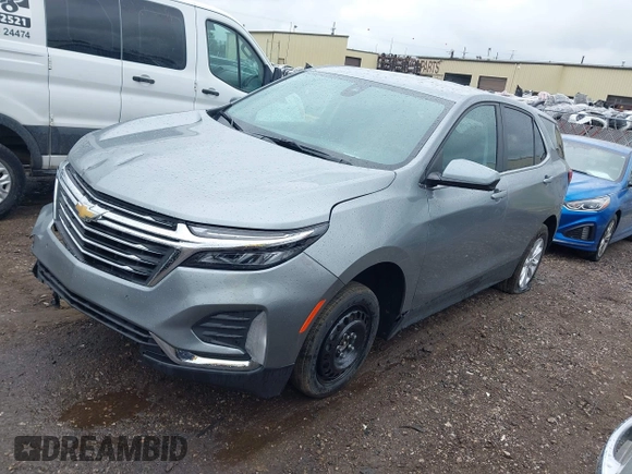 2023 Chevrolet Equinox LT with VIN 3GNAXTEG8PL245611, listed as a IAAI auction lot 42242926 with 14,387 mi miles and . Bid and sale history available at DreamBid. Image 17.