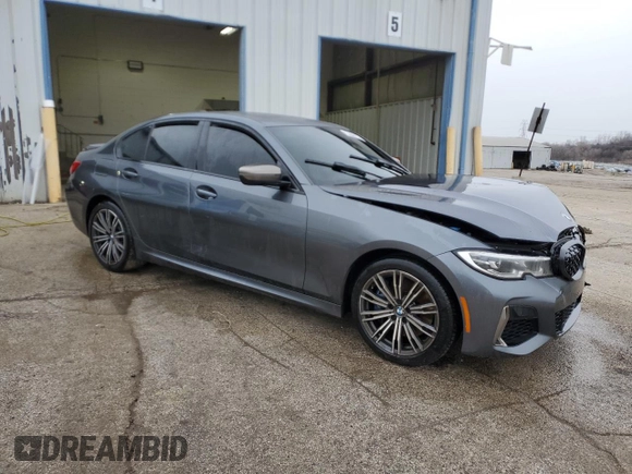 2020 BMW 3 Series M340i xDrive with VIN WBA5U9C01LFJ35013, listed as a Copart auction lot 48725565 with Not Provided miles and Clean Title. Bid and sale history available at DreamBid. Image 4.