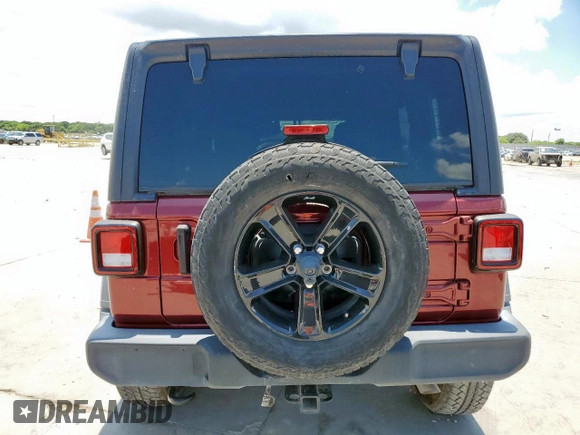 2021 Jeep Wrangler Unlimited Sport S with VIN 1C4HJXDN9MW596033, listed as a Copart auction lot 62300885 with 14,633 mi miles and Salvage title. Bid and sale history available at DreamBid. Image 6.