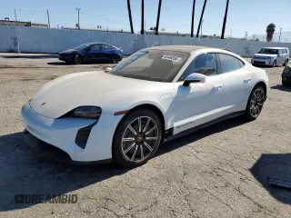 2021 Porsche Taycan Turbo z VIN WP0AC2Y18MSA63381, wystawiony jako Copart lot #62448334 z przebiegiem 8 457 mil mil oraz Szkoda całkowita • Salvage title. Historia ofert i sprzedaży dostępna na DreamBid. Obrazek 1.