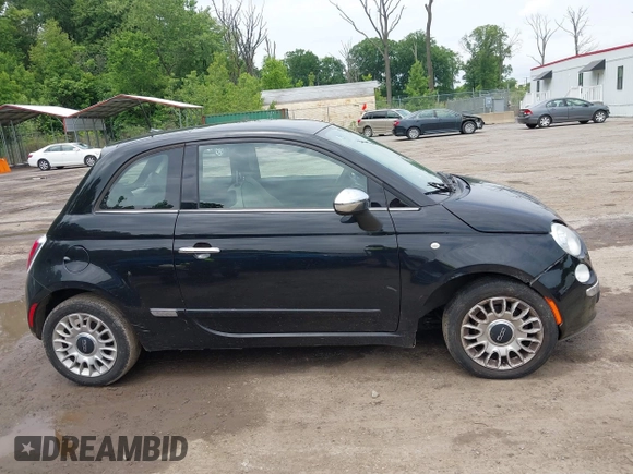 2013 FIAT 500 Lounge with VIN 3C3CFFCR8DT743107, listed as a IAAI auction lot 42381709 with 90,094 mi miles and . Bid and sale history available at DreamBid. Image 13.