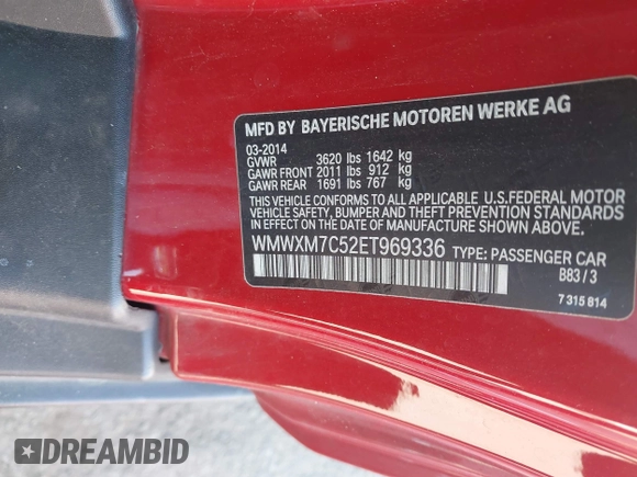 2014 MINI Hardtop S z VIN WMWXM7C52ET969336, wystawiony jako IAAI lot #42112470 z przebiegiem 112 107 mil mil oraz . Historia ofert i sprzedaży dostępna na DreamBid. Obrazek 9.