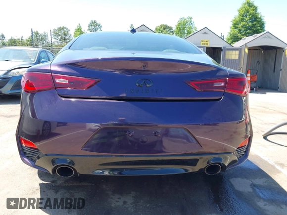 2018 Infiniti Q60 Luxe with VIN JN1EV7EK7JM340821, listed as a IAAI auction lot 42139185 with 59,407 mi miles and . Bid and sale history available at DreamBid. Image 16.