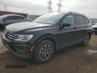 2021 Volkswagen Tiguan S z VIN 3VV0B7AX2MM000813, wystawiony jako Copart lot #49544255 z przebiegiem 43 801 mil mil oraz Szkoda całkowita • Salvage title. Historia ofert i sprzedaży dostępna na DreamBid. Obrazek 1.