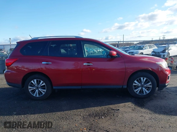 2017 Nissan Pathfinder SL with VIN 5N1DR2MM1HC695630, listed as a IAAI auction lot 41853343 with 91,791 mi miles. Bid and sale history available at carsss.com. Image 13.