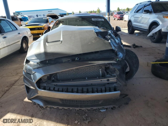 2021 Ford Mustang GT with VIN 1FA6P8CF9M5103856, listed as a Copart auction lot 49406715 with 27,499 mi miles and Salvage Title. Bid and sale history available at carsss.com. Image 5.