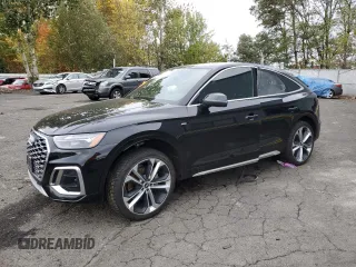 2021 Audi Q5 Sportback Premium Plus with VIN WA15AAFY3M2075401, listed as a Copart auction lot 78264384 with 36,892 mi miles and Salvage title. Bid and sale history available at DreamBid. Image 1.