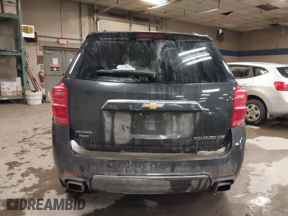 2016 Chevrolet Equinox LTZ with VIN 2GNFLGE35G6120379, listed as a IAAI auction lot 41595354 with 112,413 mi miles. Bid and sale history available at carsss.com. Image 16.