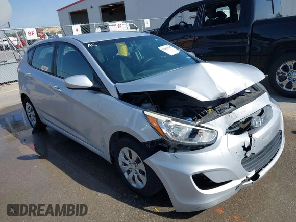 2017 Hyundai Accent SE with VIN KMHCT5AE4HU315623, listed as a IAAI auction lot 41813017 with 111,595 mi miles. Bid and sale history available at carsss.com. Image 1.