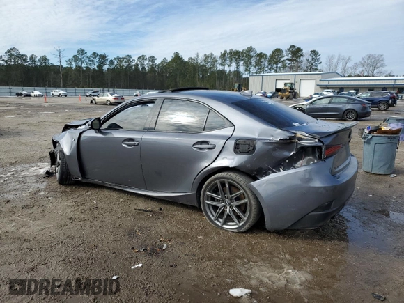 2020 Lexus IS with VIN JTHGZ1B23L5036408, listed as a Copart auction lot 41977605 with 0 mi miles and Salvage Title. Bid and sale history available at carsss.com. Image 2.