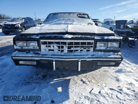 1984 Chevrolet Monte Carlo z VIN 1G1AZ37H3EB102999, wystawiony jako Copart lot #87061824 z przebiegiem 271 202 mil mil oraz Szkody całkowita. Historia ofert i sprzedaży dostępna na DreamBid. Obrazek 5.