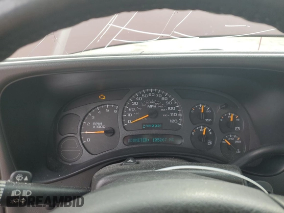 2003 Chevrolet Silverado 1500 LS with VIN 1GCEK14V33Z126249, listed as a Copart auction lot 84754524 with 105,267 mi miles and Salvage Title. Bid and sale history available at DreamBid. Image 9.