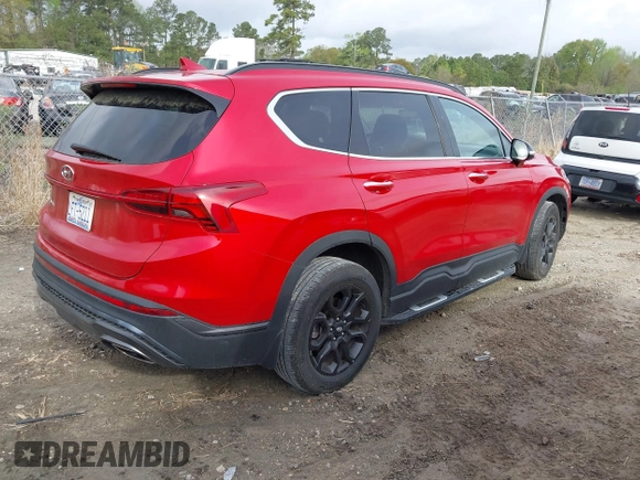 2022 Hyundai Santa Fe SEL with VIN 5NMS64AJ6NH393466, listed as a IAAI auction lot 41943864 with 12,676 mi miles and . Bid and sale history available at DreamBid. Image 4.