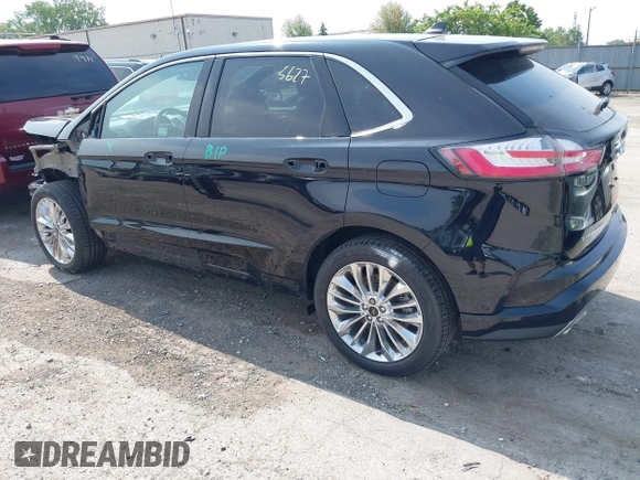 2022 Ford Edge Titanium with VIN 2FMPK4K99NBA12452, listed as a IAAI auction lot 42405627 with 53,015 mi miles and . Bid and sale history available at DreamBid. Image 3.