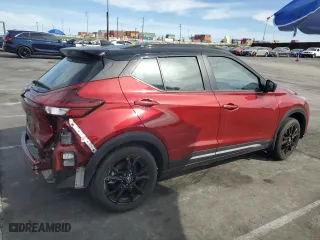 2023 Nissan Kicks SR with VIN 3N1CP5DV0PL494985, listed as a Copart auction lot 48383225 with 34,887 mi miles and Salvage Title. Bid and sale history available at carsss.com. Image 3.