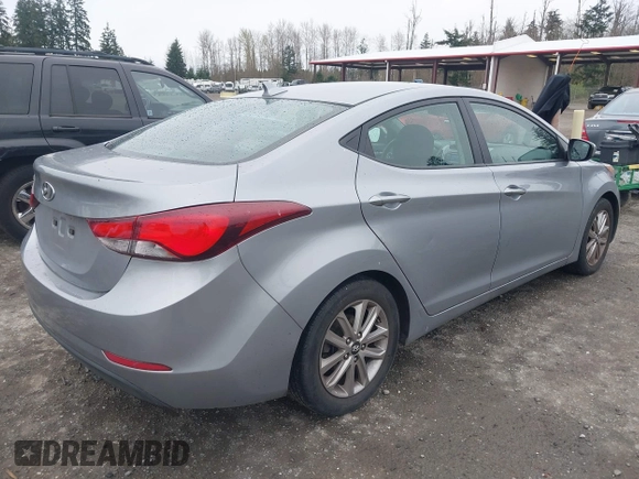 2015 Hyundai Elantra SE with VIN 5NPDH4AE2FH604575, listed as a IAAI auction lot 41915640 with 128,408 mi miles and . Bid and sale history available at DreamBid. Image 4.