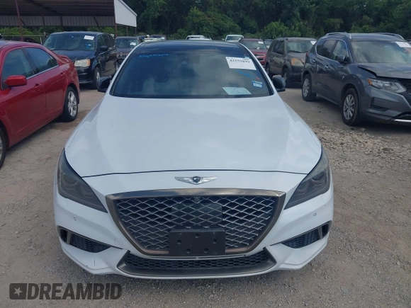 2018 Genesis G80 Sport with VIN KMHGN4JB5JU223891, listed as a IAAI auction lot 42559899 with 156,603 mi miles and . Bid and sale history available at DreamBid. Image 6.