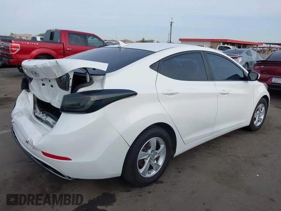 2014 Hyundai Elantra SE with VIN 5NPDH4AE1EH470964, listed as a IAAI auction lot 41916840 with 124,186 mi miles and . Bid and sale history available at DreamBid. Image 4.