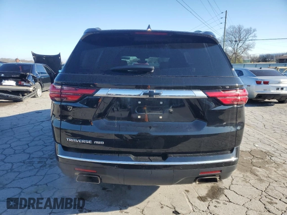 2023 Chevrolet Traverse High Country z VIN 1GNEVNKW4PJ275677, wystawiony jako Copart lot #49328615 z przebiegiem 47 102 mil mil oraz Szkoda całkowita • Salvage title. Historia ofert i sprzedaży dostępna na DreamBid. Obrazek 6.