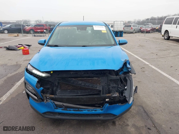 2019 Hyundai Kona SE with VIN KM8K12AA4KU227000, listed as a IAAI auction lot 41106840 with 143,657 mi miles. Bid and sale history available at carsss.com. Image 12.