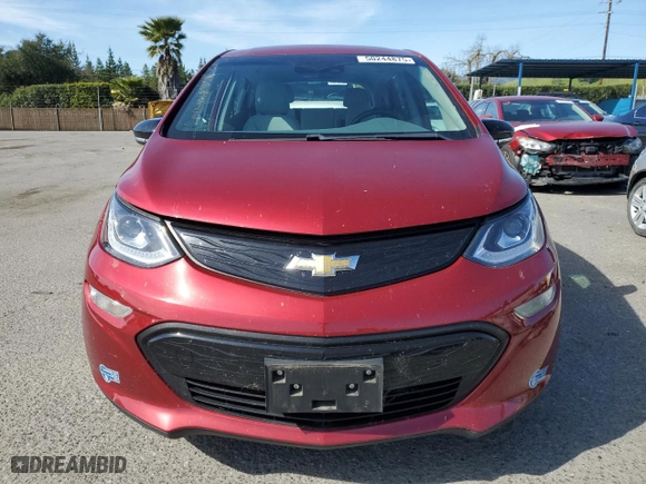 2021 Chevrolet Bolt EV LT with VIN 1G1FY6S09M4112032, listed as a Copart auction lot 50244875 with 27,696 mi miles and Salvage Title. Bid and sale history available at carsss.com. Image 5.
