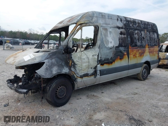 2023 Mercedes-Benz Sprinter Cargo Cargo with VIN W1Y40CHY4PT139050, listed as a IAAI auction lot 41521069 with Not Provided miles and . Bid and sale history available at carsss.com. Image 2.
