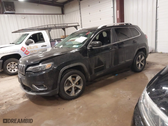 2019 Jeep Cherokee Limited with VIN 1C4PJMDX9KD102399, listed as a IAAI auction lot 41631997 with 108,451 mi miles. Bid and sale history available at carsss.com. Image 17.