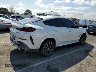 2020 BMW X6 M50i with VIN 5UXCY8C09L9C75612, listed as a Copart auction lot 44581364 with 0 mi miles. Bid and sale history available at carsss.com. Image 3.