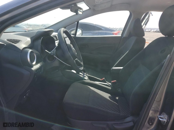 2024 Nissan Versa S with VIN 3N1CN8DV4RL917089, listed as a Copart auction lot 47774775 with 17,574 mi miles and Salvage Title. Bid and sale history available at carsss.com. Image 7.