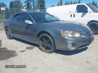 2005 Pontiac Grand Prix with VIN 2G2WP522651128969, listed as a IAAI auction lot 42725045 with 198,056 mi miles and . Bid and sale history available at DreamBid. Image 1.