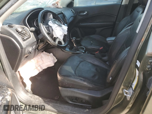 2020 Jeep Compass Limited with VIN 3C4NJDCB0LT155968, listed as a Copart auction lot 55809245 with Not provided miles and Salvage title. Bid and sale history available at DreamBid. Image 7.