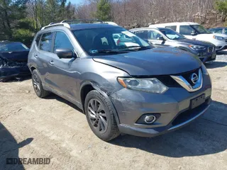 2016 Nissan Rogue SL with VIN 5N1AT2MV0GC774718, listed as a IAAI auction lot 41903766 with 120,371 mi miles. Bid and sale history available at carsss.com. Image 1.
