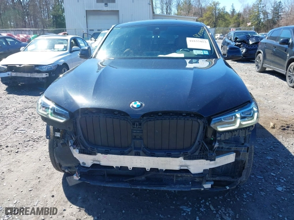 2022 BMW X4 xDrive30i with VIN 5UX33DT01N9K26959, listed as a IAAI auction lot 41835053 with 39,685 mi miles. Bid and sale history available at carsss.com. Image 12.