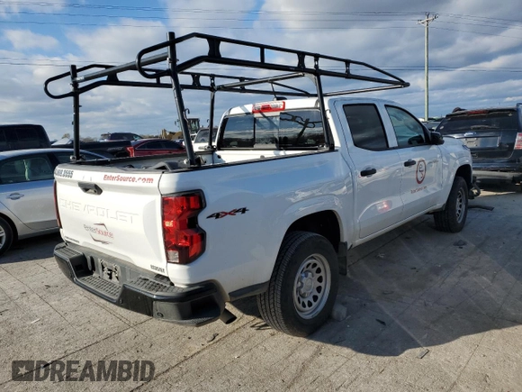 2023 Chevrolet Colorado 4WD Work Truck with VIN 1GCGTBEC3P1193575, listed as a Copart auction lot 81364374 with 31,067 mi miles and Salvage title. Bid and sale history available at DreamBid. Image 3.