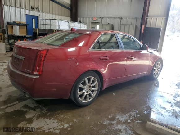 2009 Cadillac CTS AWD w/1SB with VIN 1G6DT57V190117089, listed as a Copart auction lot 48464725 with 138,541 mi miles and Salvage Title. Bid and sale history available at carsss.com. Image 3.