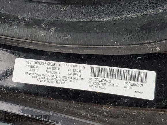2013 Dodge Avenger SXT z VIN 1C3CDZCB1DN504136, wystawiony jako Copart lot #51520575 z przebiegiem 171 451 mil mil oraz Szkoda całkowita • Salvage title. Historia ofert i sprzedaży dostępna na DreamBid. Obrazek 13.
