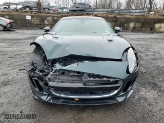 2016 Jaguar F-TYPE R with VIN SAJWJ6HL9GMK33775, listed as a Copart auction lot 49220885 with 46,217 mi miles and Salvage Title. Bid and sale history available at carsss.com. Image 5.