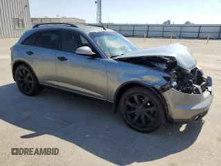 2005 Infiniti FX with VIN JNRAS08W75X204901, listed as a Copart auction lot 55780965 with 260,917 mi miles and Salvage title. Bid and sale history available at DreamBid. Image 4.