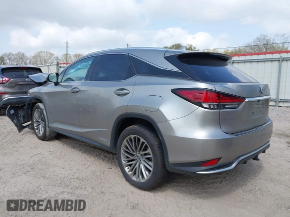 2021 Lexus RX 450h с VIN 2T2JGMDA9MC061963, выставлен на аукционе IAAI как лот 41797104 с пробегом 39 626 миль миль и . История ставок и продаж доступна на DreamBid. Изображение 3.