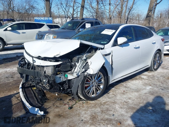 2016 Kia Optima SXL Turbo with VIN 5XXGV4L23GG073151, listed as a IAAI auction lot 41363341 with 74,226 mi miles. Bid and sale history available at carsss.com. Image 6.