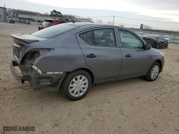 2018 Nissan Versa Sedan SV with VIN 3N1CN7AP5JL817460, listed as a Copart auction lot 49275865 with 46,457 mi miles and Salvage Title. Bid and sale history available at carsss.com. Image 3.